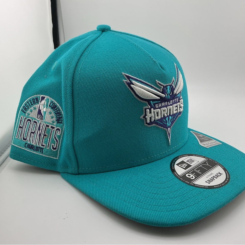 Charlotte Hornets New Era 9FIFTY Snapback Hat Cap Teal Adjustable NBA OSFM